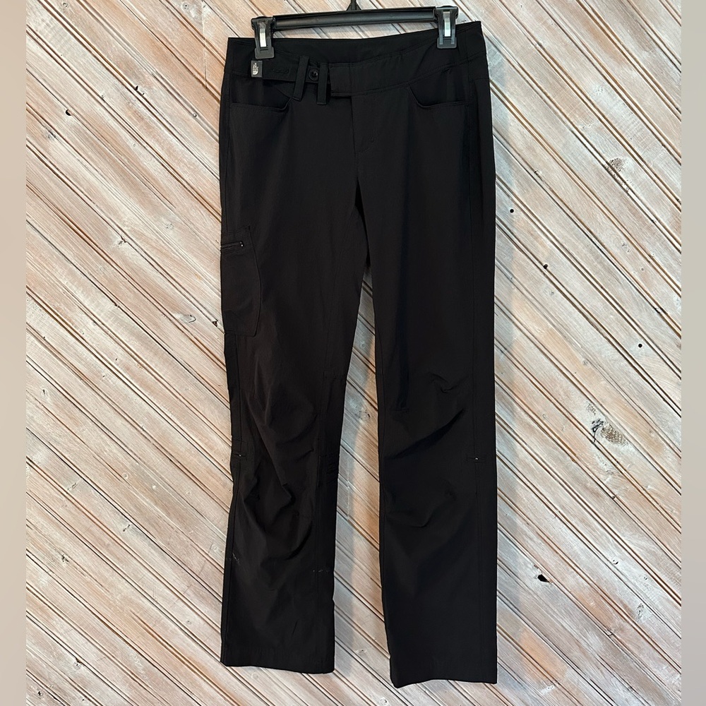 The North Face Black Windbreaker Pants Waterproof Adjustable Waist Outdoors